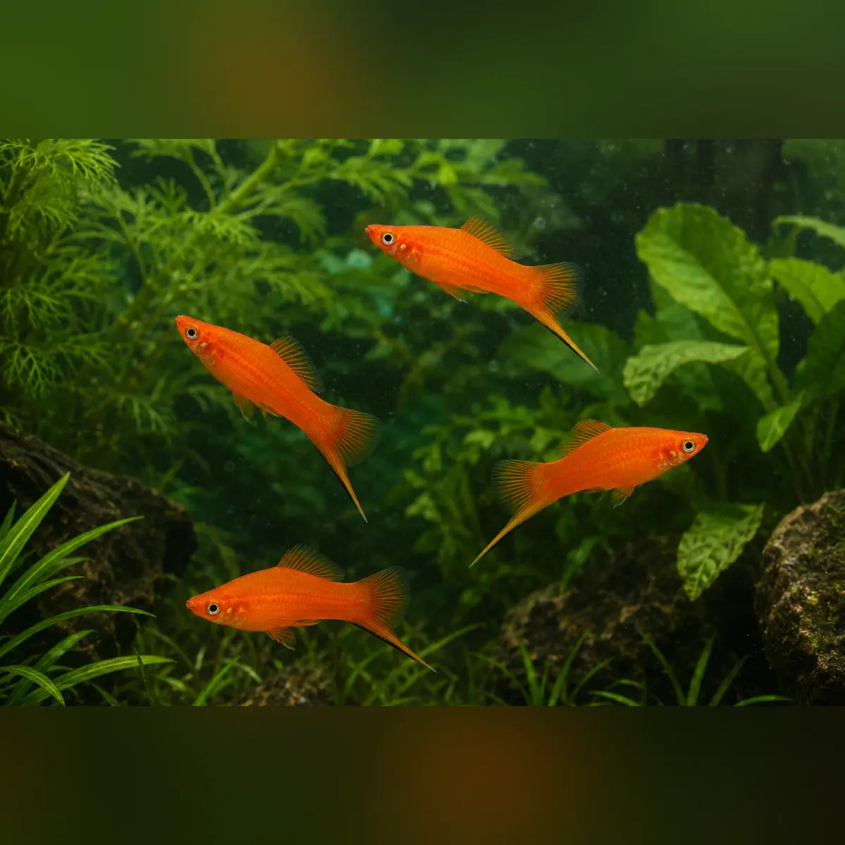 Fire Red Swordtail (Group of 4)